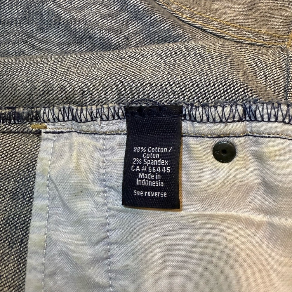 J. Crew Factory Shorts Mid Rise Stretch Hipslung Dark Blue Denim Cuffed EUC - Picture 9 of 13